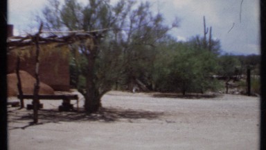 1971: the beautiful house is building in clay with huge wall for living