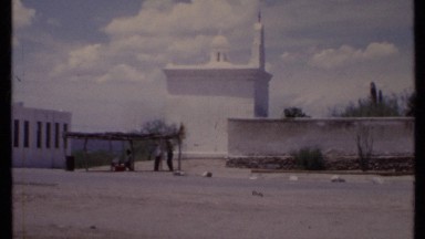 1971: two persons around in the place except all are empty place CALIFORNIA