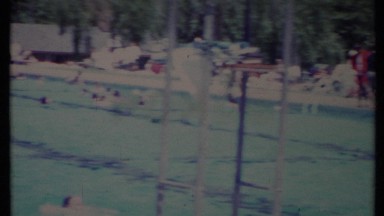 1971: people swim at a neighborhood pool CALIFORNIA