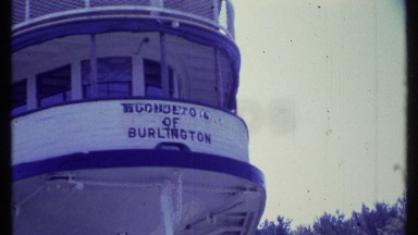 1984: the ticonderoga of burlington landing on the grassland VERMONT