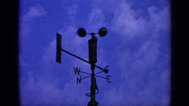 1970: wind sign post UNITED KINGDOM