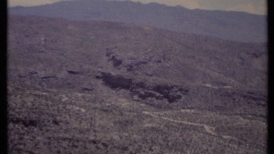 1971: a dry mountainside CALIFORNIA