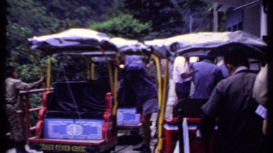 1969: a foreign rickshaw gathering THAILAND