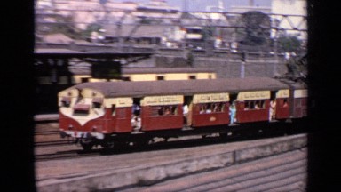 1970: a moving train video INDIA
