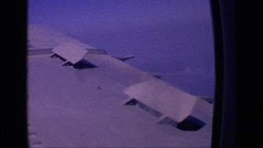 1970: close-up view of the wing of a plane in flight. INDIA