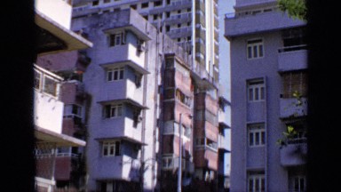 1970: the beautiful view of apartments INDIA