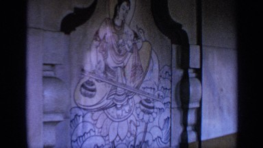 1970: a beautiful image of goddess of knowledge saraswathi in a sacred hindu