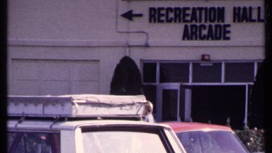 1969: many more vehicle parking in the front of recreation hall of main city