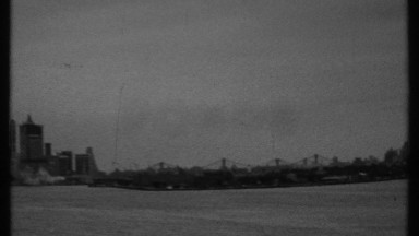 1969: sweeping view of a city skyline from a distance NEW YORK CITY