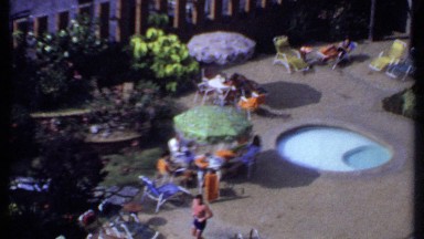 1969: group of people by at pool having fun THAILAND