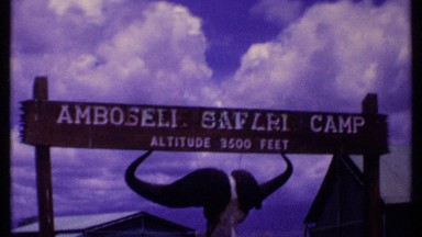 1969: in a camp more number of huts available at the empty ground. KENYA