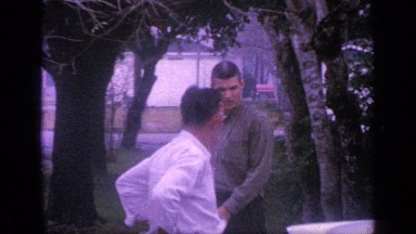 1968: people are walking in the garden FLORIDA