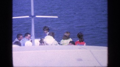 1968: the people are travelling on the ship from one place to another FLORIDA