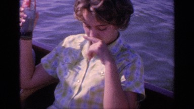 1968: drinking a coke on a boat FLORIDA