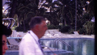 1969: an enjoyment at pool BAHAMAS