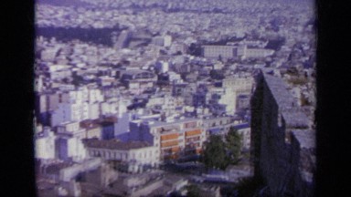 1963: a look out over a city with both modern and ancient buildings