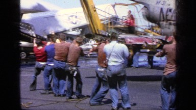1963: people gathered near the plane GREECE
