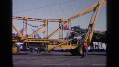 1963: Workers Using Machine to Remove Wrecked Plane from Airport in Greece