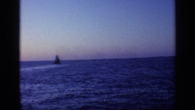1968: the huge ships are floating on the middle of the ocean FLORIDA