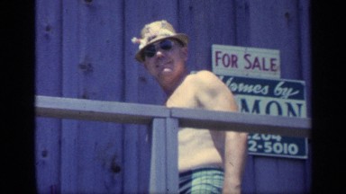 1968: group of friends having an outing during the warmer months and standing on
