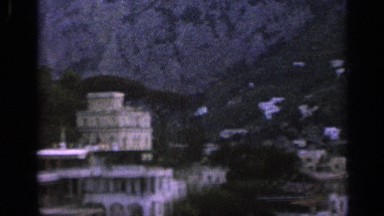 1962: mountains with a strange flashing light ITALY