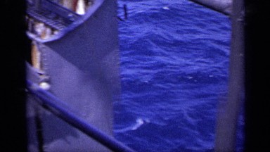 1962: ocean port as seen off the side of a military ship ITALY