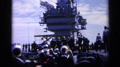 1962: a huge number of people gathered at the navy, looks like a carnival ITALY