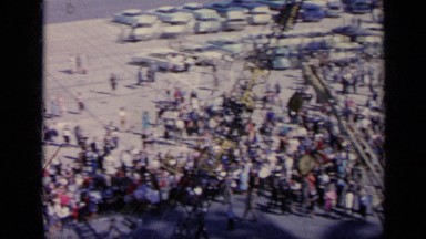 1962: the people are gathered and enjoying ITALY