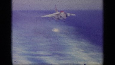 1963: An Awesome Airplane Lands Upon the Runway of an Aircraft Carrier GREECE