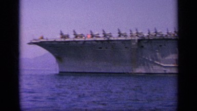 1963: someone travelling on the ocean nearer to the another ship GREECE