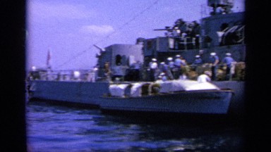 1963: A Ship Travelling Lively During Sunny Day in Greece
