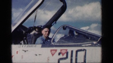 1962: Pilot Sitting in Fighter Jet Salutes Viewer CUBA