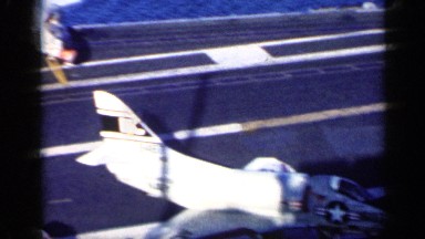 1962: The Deck of an Aircraft Carrier is Crowded with Propeller-Driven A-1 Skyraiders