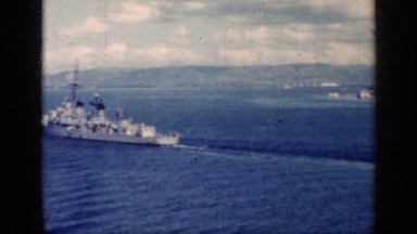 1962: Navy Vessel in a Beautiful Cuban Harbor