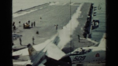 1962: Fighter Jet on Airfield in Cuba with Fog and Smoke