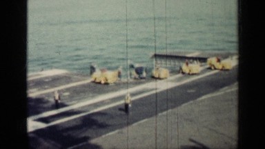 1962: the men are work in sea take of the flight from the water CUBA