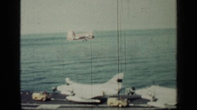 1962: a plane is flying on the sea CUBA