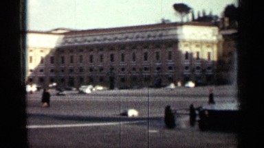 1962: beautiful buildings around the middle of river falls CUBA