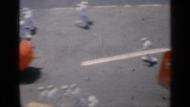 1962: a soldier takes a video of a harbor full of military ships CUBA