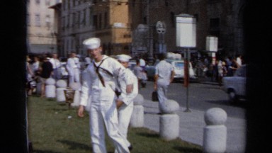 1962: a couple of peers that are part of the navy having fun ITALY