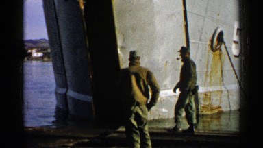 1952: Big Boat in the Shipyard Japan