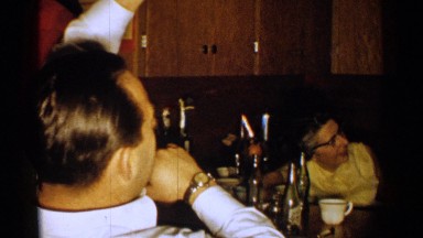 1952: party of people gathered around NEW HAMPSHIRE