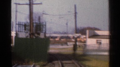 1953: a train makes its way in the next town that it's going to stop by