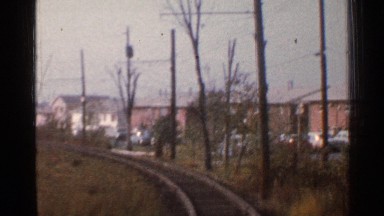 1953: moving the train of track CONNECTICUT