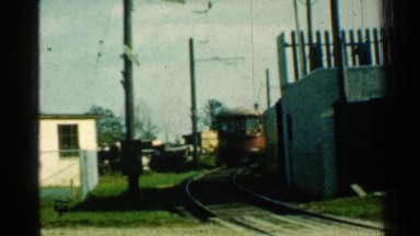 1953: a view of a train in motion CONNECTICUT