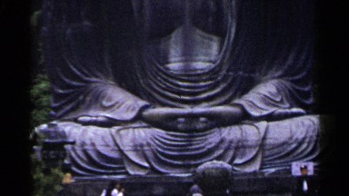 1953: Large Asian Buddha Statue in Natural Surroundings, Japan