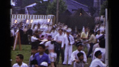 1953: people celebrating festival for soldier JAPAN