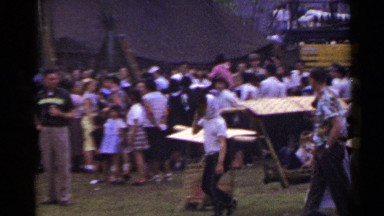 1953: a huge number of people are gathered looks like a carnival JAPAN