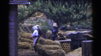 1953: romanian villagers working on their farm. JAPAN