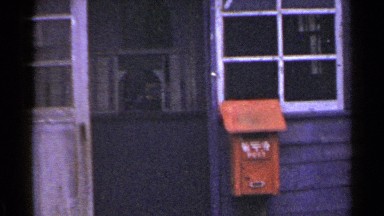 1953: entryway to a post office in china. JAPAN
